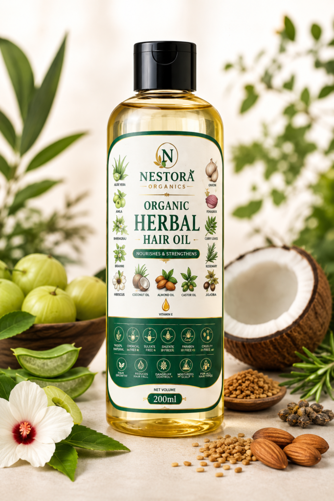 Nestora Organics Organic Hair Oil