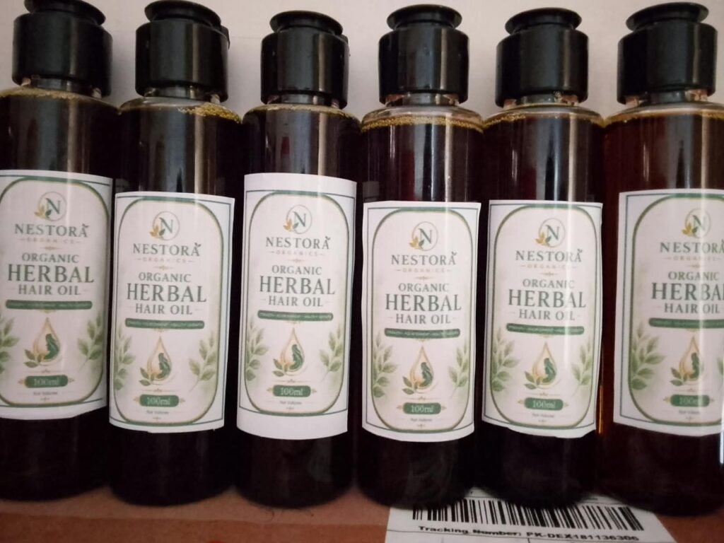 Nestora Organics Organic Herbal Hair Oil | Strength & Nourishment